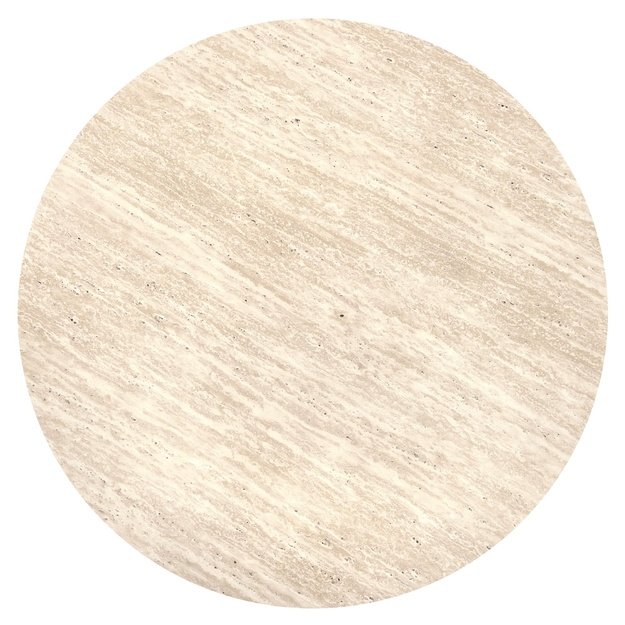 FRIDA  c.table travertine / walnut