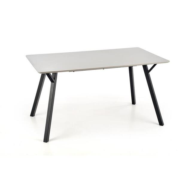 BALROG stalas, rėmas - juodas, viršus- šviesiai pilkas