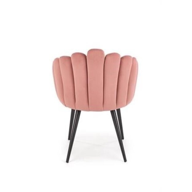 K410 kėdė rožinis aksomas