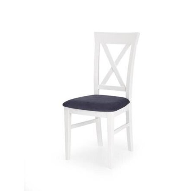 BERGAMO kėdė balta-tamsiai mėlyna