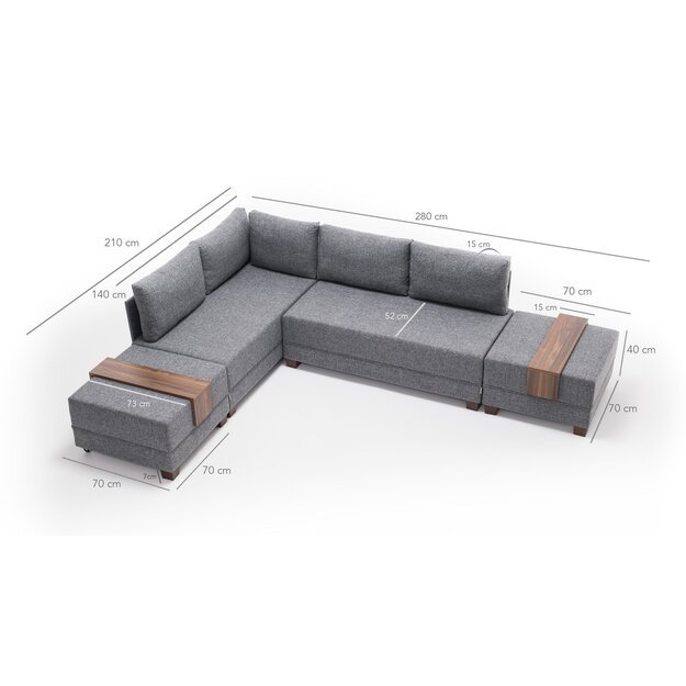 Kampinė sofa