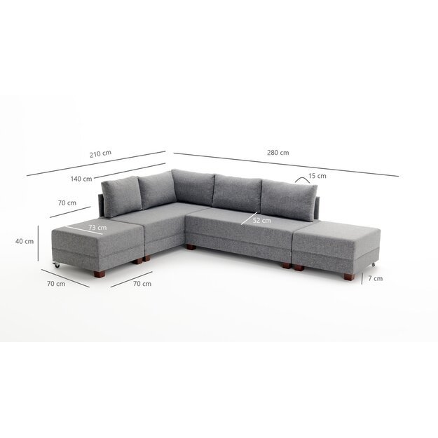 Kampinė sofa