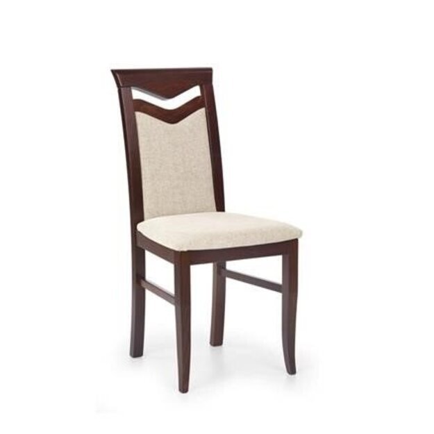 CITRONE kėdė tamsaus riešuto /audinys: VILA 2