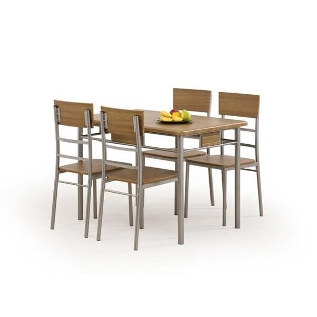 NATAN komplektas: stalas + 4 kėdės 