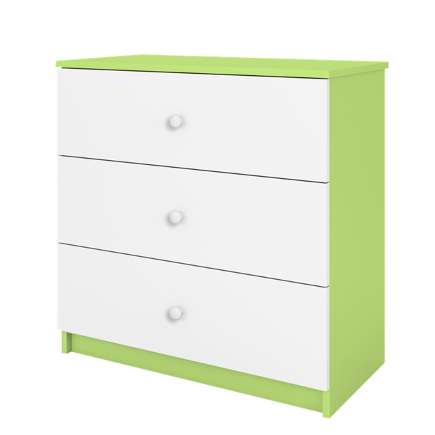 BABYDREAMS Chest of drawers babydreams green without pattern, Green