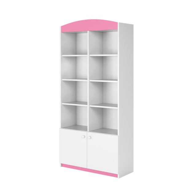 BABYDREAMS Double bookcase closed pink, Pink 