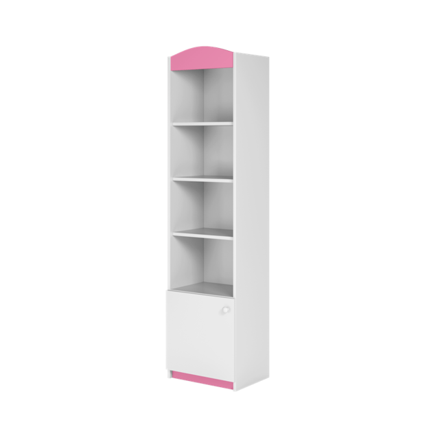 BABYDREAMS Single bookcase closed pink, Pink 