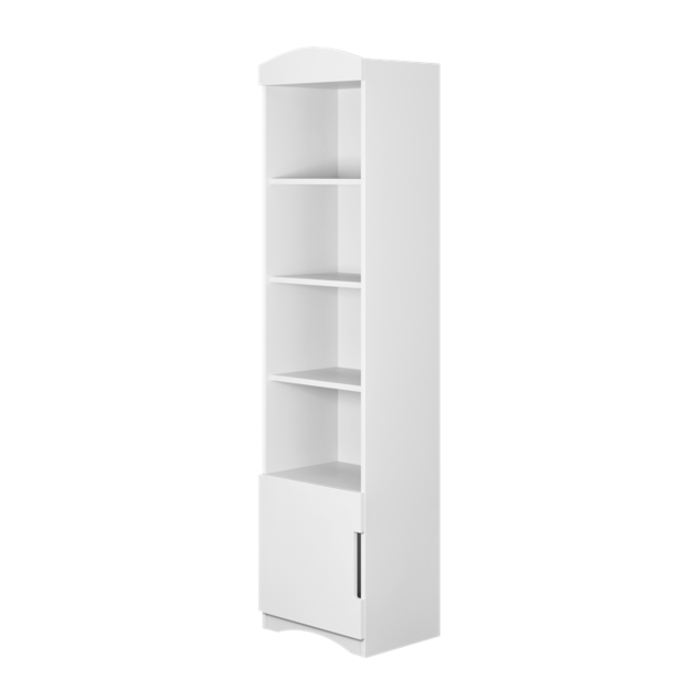 CLASSIC Single bookcase classic, White 