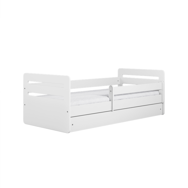 TOMI Bed tomi white with drawer with mattress 160/80, White
